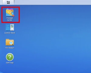 Synology DSM Web Interface - Package Center