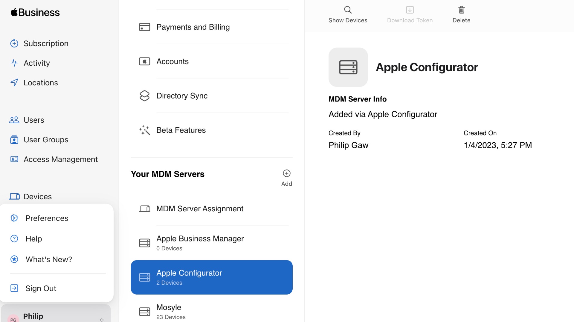 Apple Business Manager Apple Configurator
