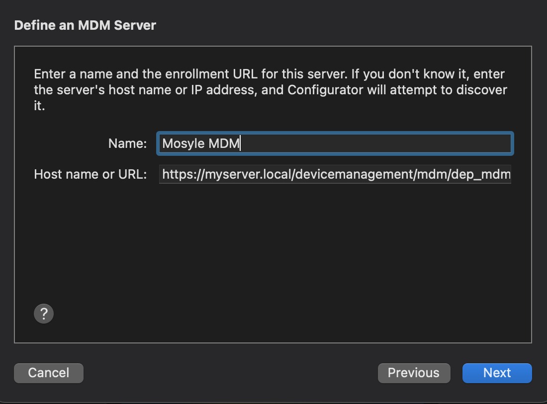 Add MDM Server